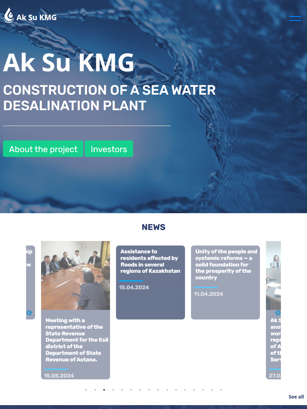 aksukmg.kz — версия для планшета